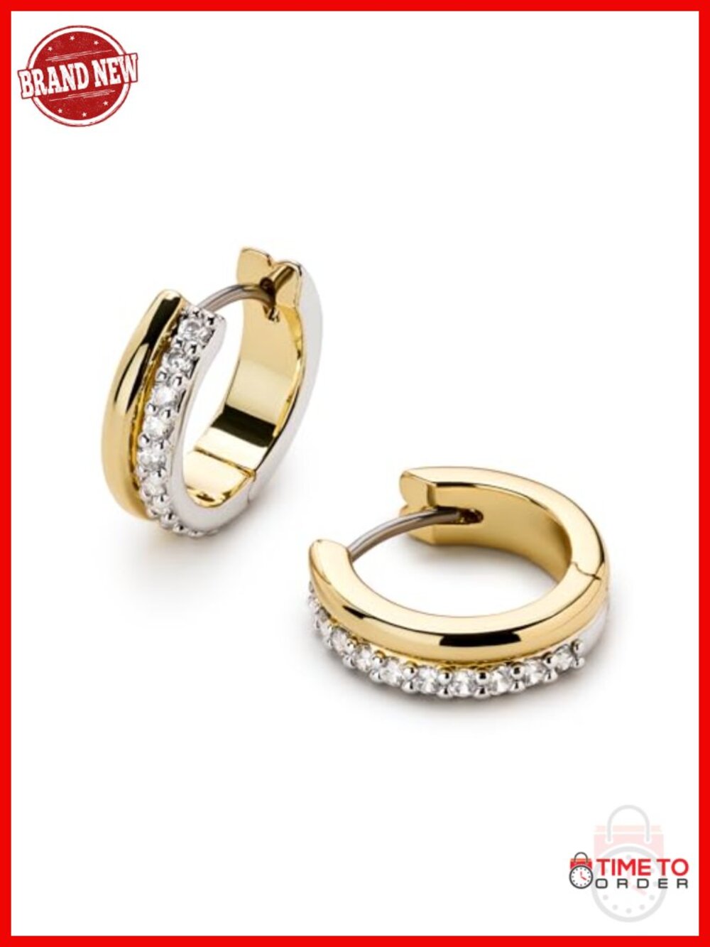 Mini Huggie Hoop Earrings - 14k Gold Plated & Silver Rhodium Plated,